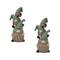 11" Faux Stone Garden Gnome Stacking Figurines, 2ct.